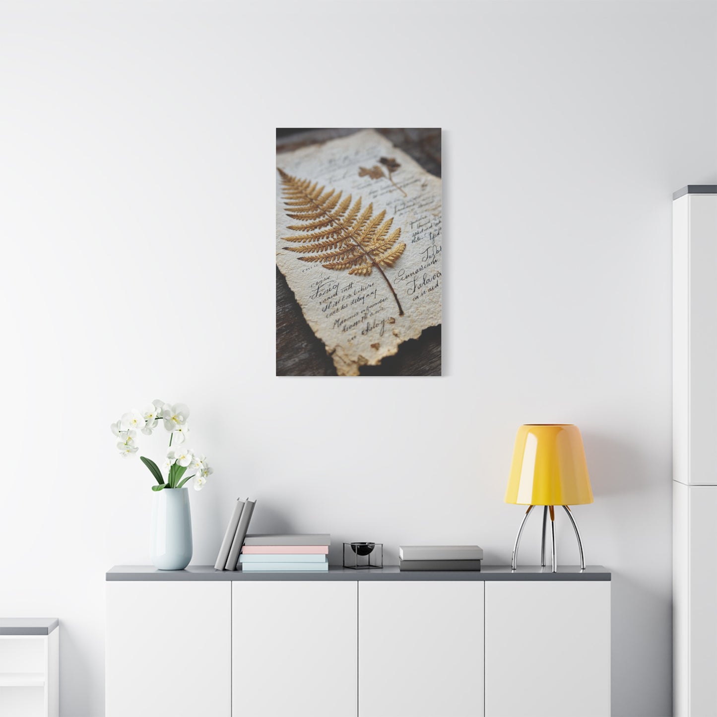 Antique Botanical Fern Study Wall Art & Canvas Print