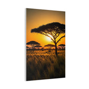 Sunset Silhouette Savanna Tree Wall Art & Canvas Prints