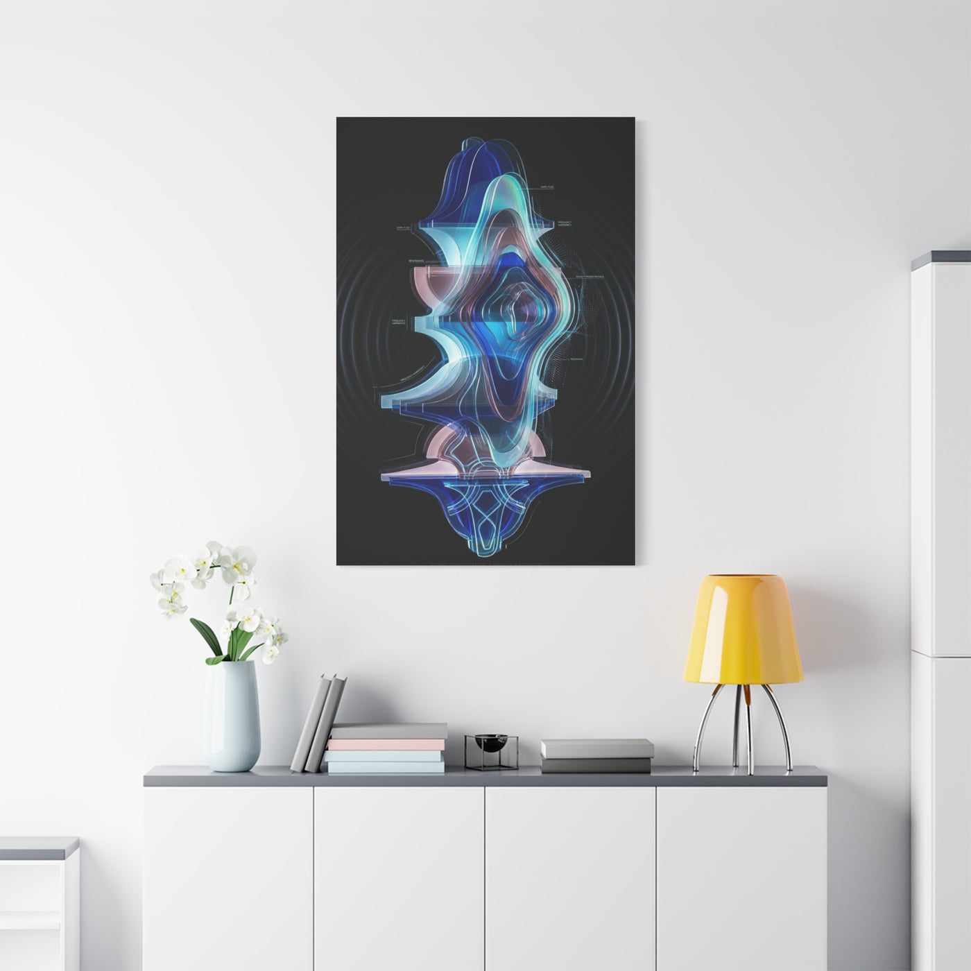 Futuristic Soundform Resonance Wall Art & Canvas Print