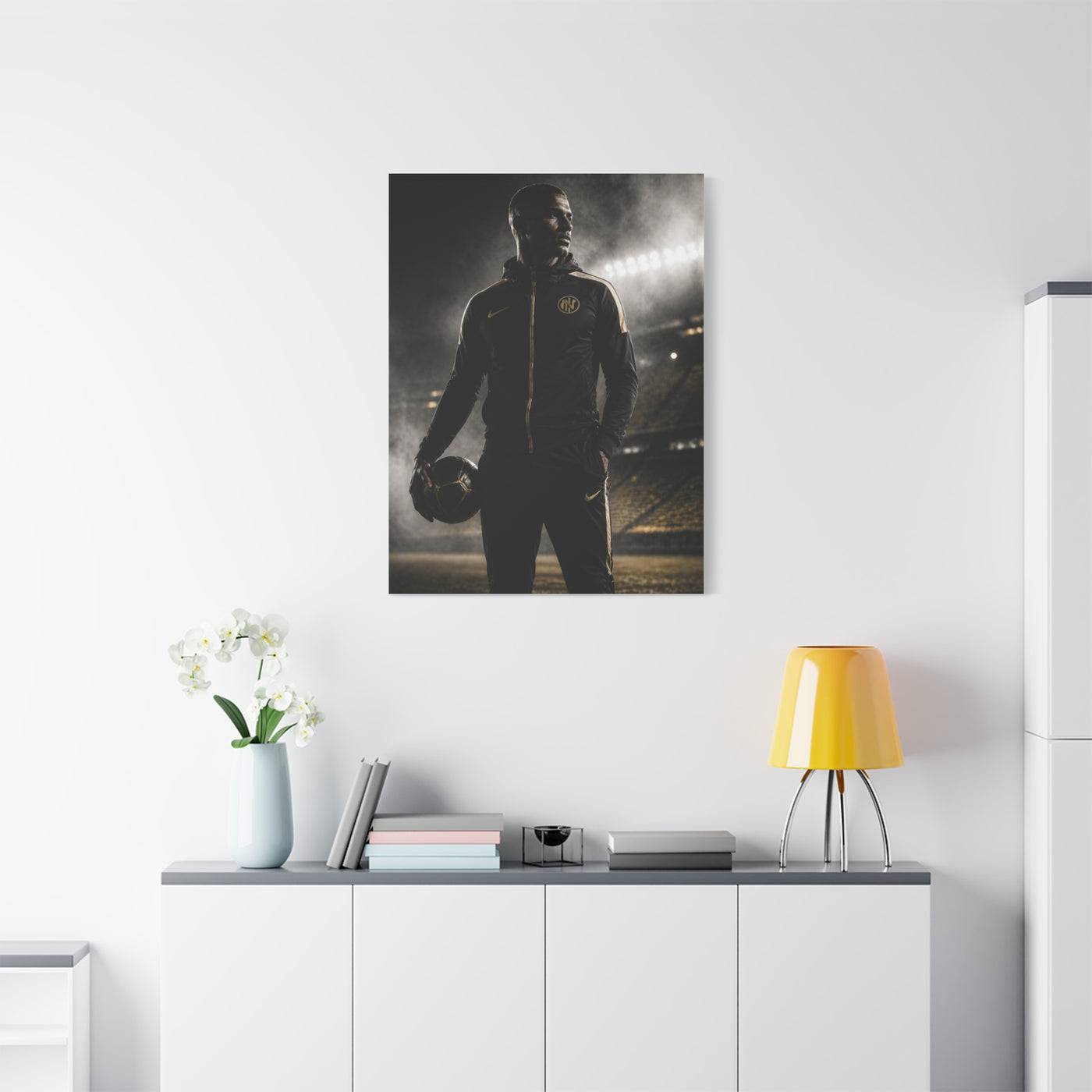 Athlete Stadium Editorial Portrait Wall Art & Canvas Print
