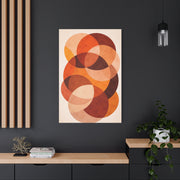 Overlapping Orange Circle Composition Wall Art & Canvas Print