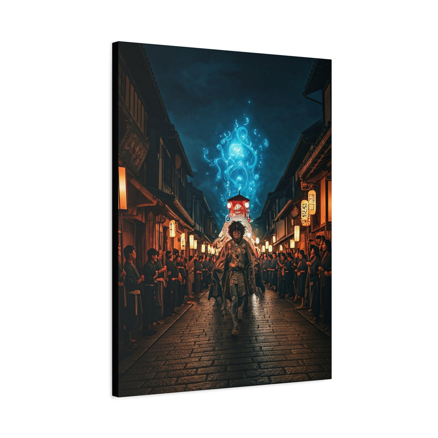 Spirit Procession of the Blue Flame Wall Art & Canvas Prints