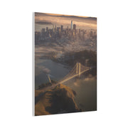 San Francisco Skyline Sunrise Fog Wall Art & Canvas Print