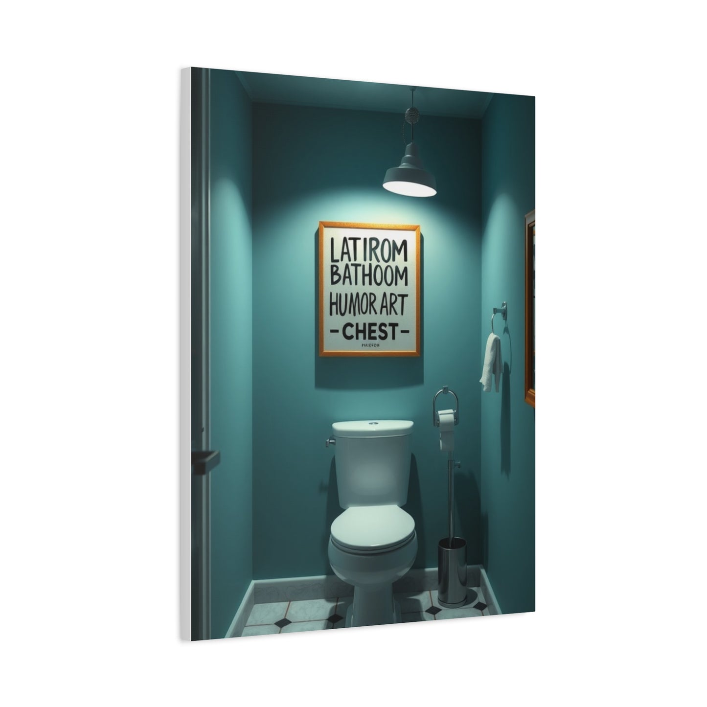 Bathroom Humor Art Supreme Canvas Wall Art & Canvas Print