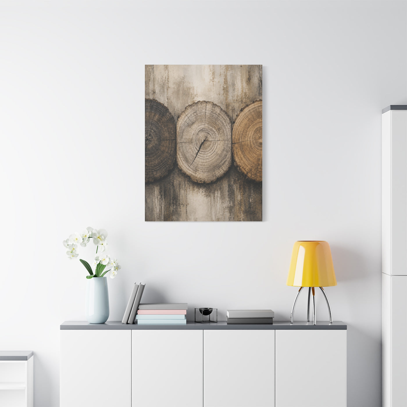Natural Wood Grain Tree Rings Abstract Trees Wall Art & Canvas Print