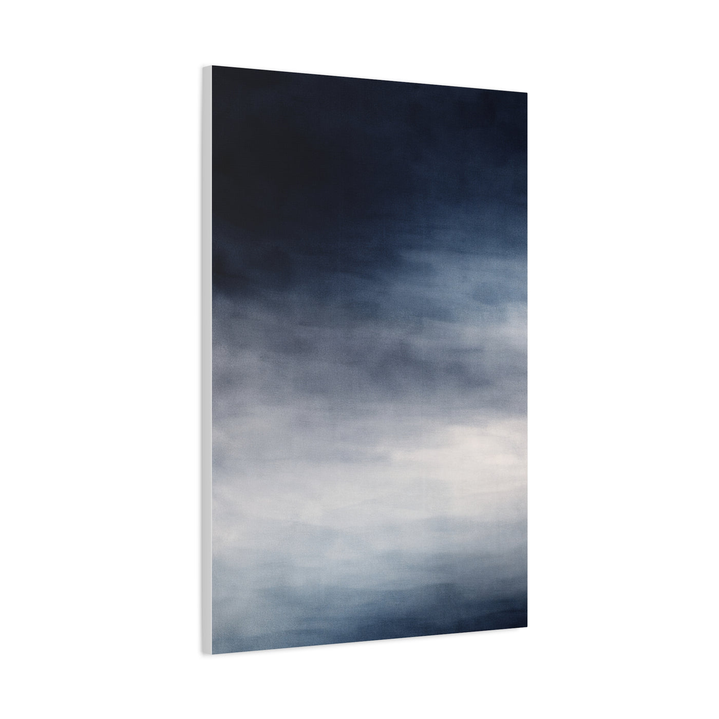 Navy Mist Atmospheric Gradient Wall Art & Canvas Print