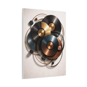 Abstract Vinyl Orbit Sculpture Wall Art & Canvas Print