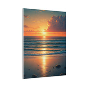 Sunset Tide Glow Coastal Wall Art & Canvas Prints