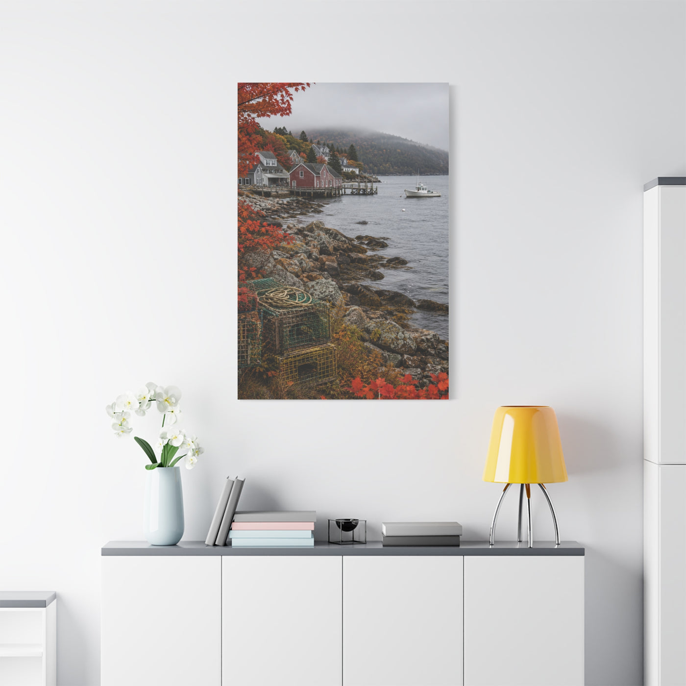 Bar Harbor Maine Coastal Autumn Wall Art & Canvas Print