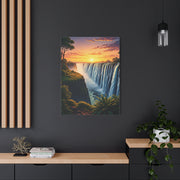 Waterfall at Golden Horizon Wall Art & Canvas Prints