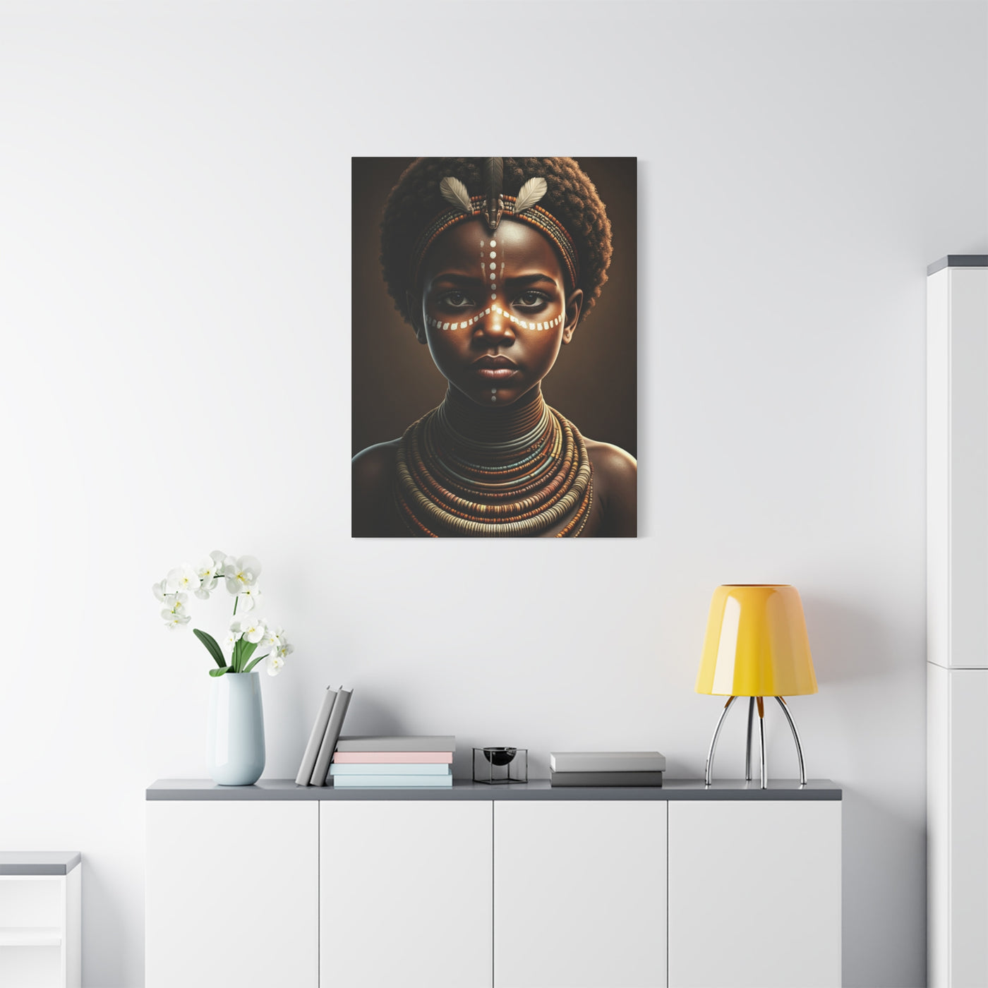 Golden Spirit Child Portrait Wall Art & Canvas Prints