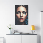 Blue Tears Portrait Wall Art & Canvas Prints