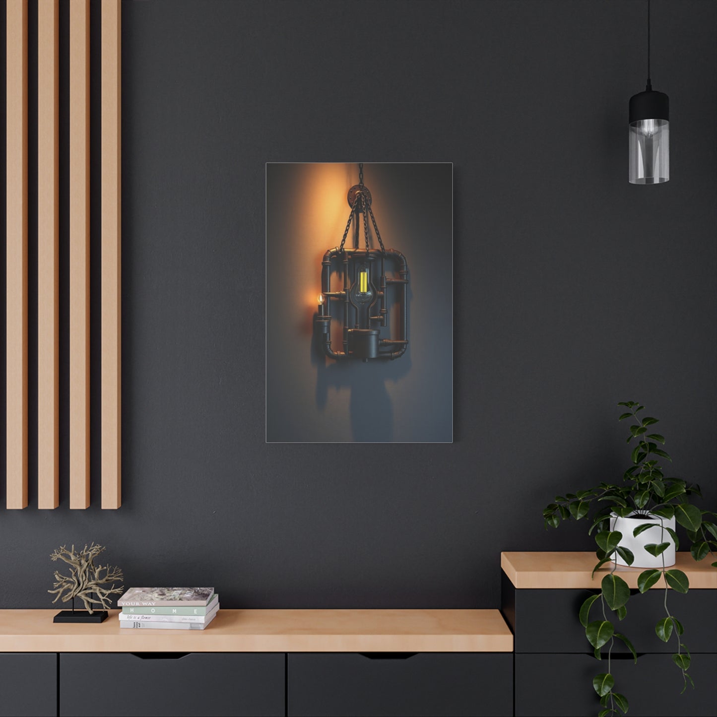 Sophisticated Steel Tapestry Wall Art & Canvas Print