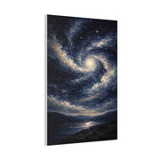 Cosmic Spiral Night Sky Wall Art & Canvas Print