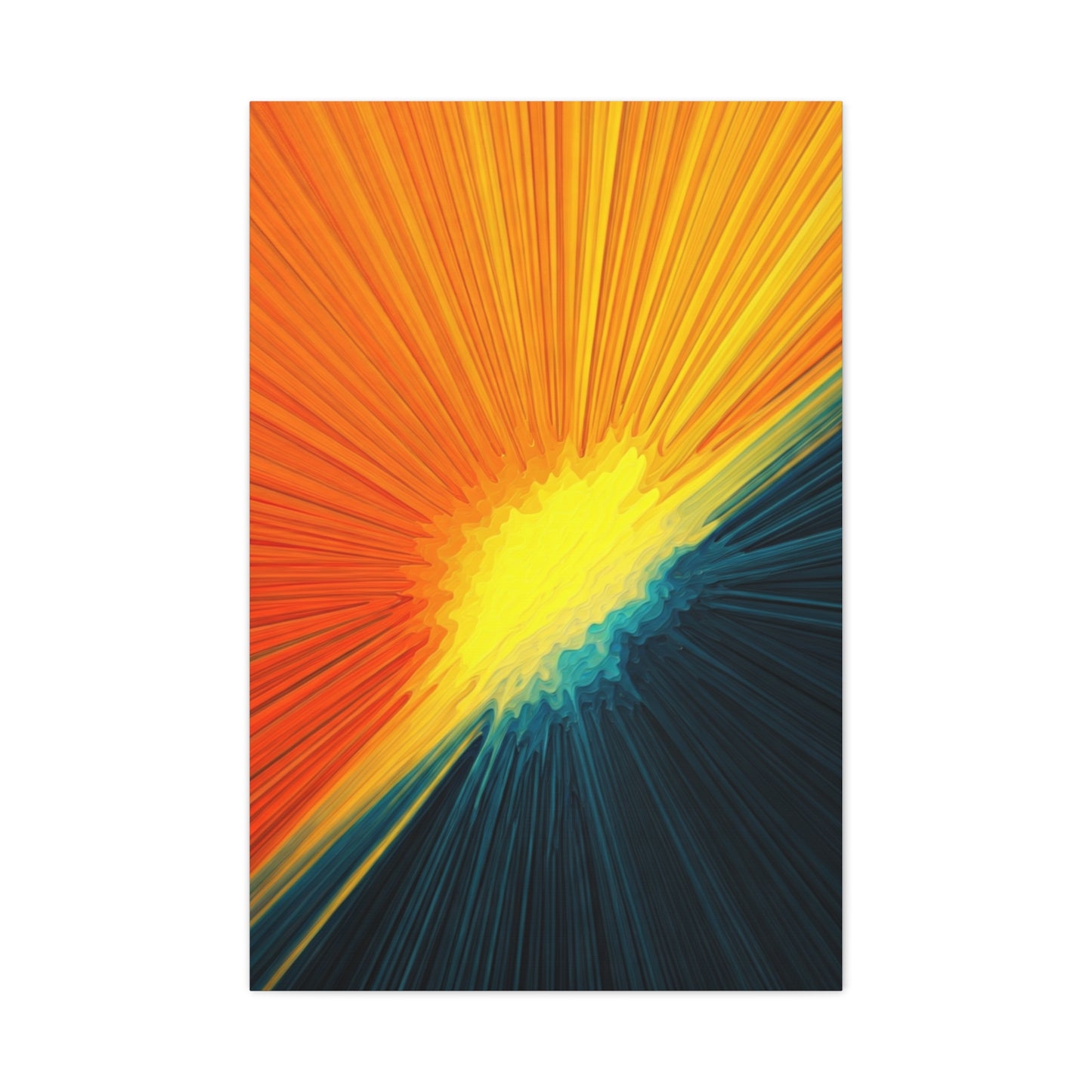 Golden Horizon Energy Abstract Wall Art & Canvas Prints