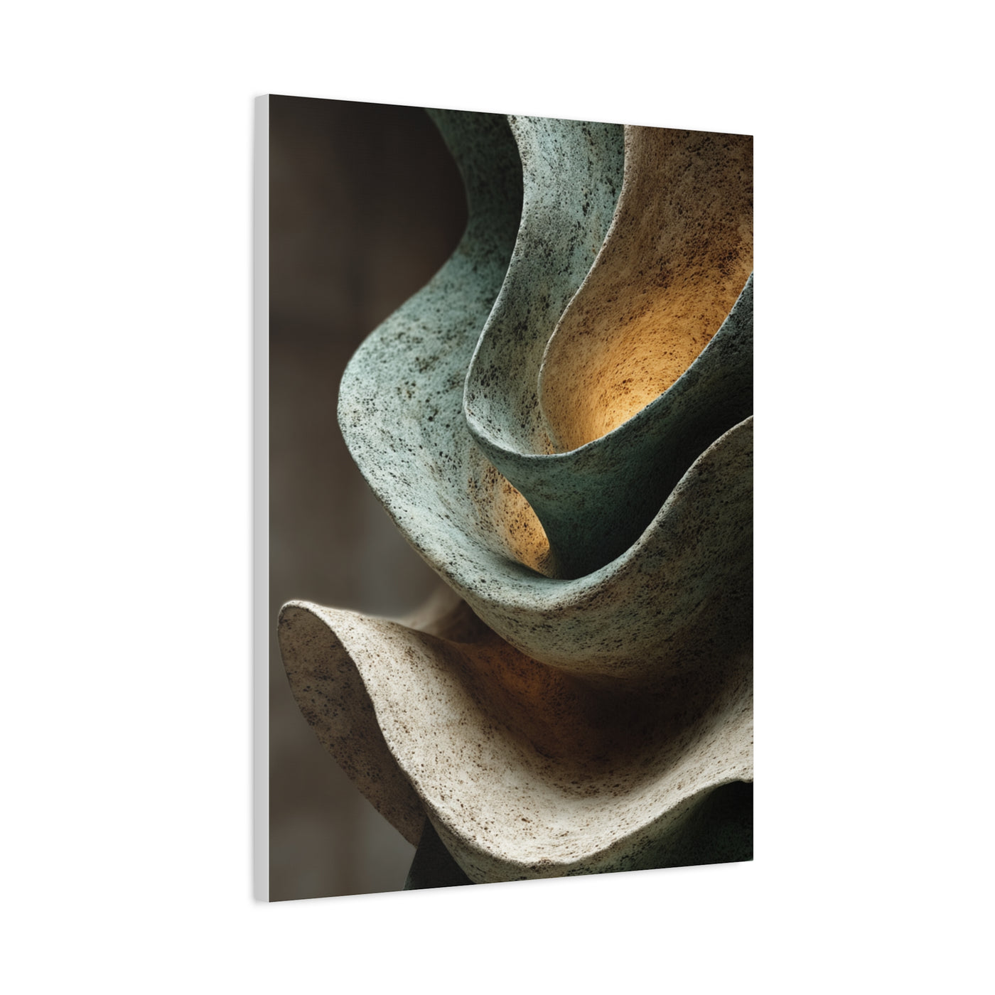 Sculptural Flow Abstract Form Wall Art & Canvas Print