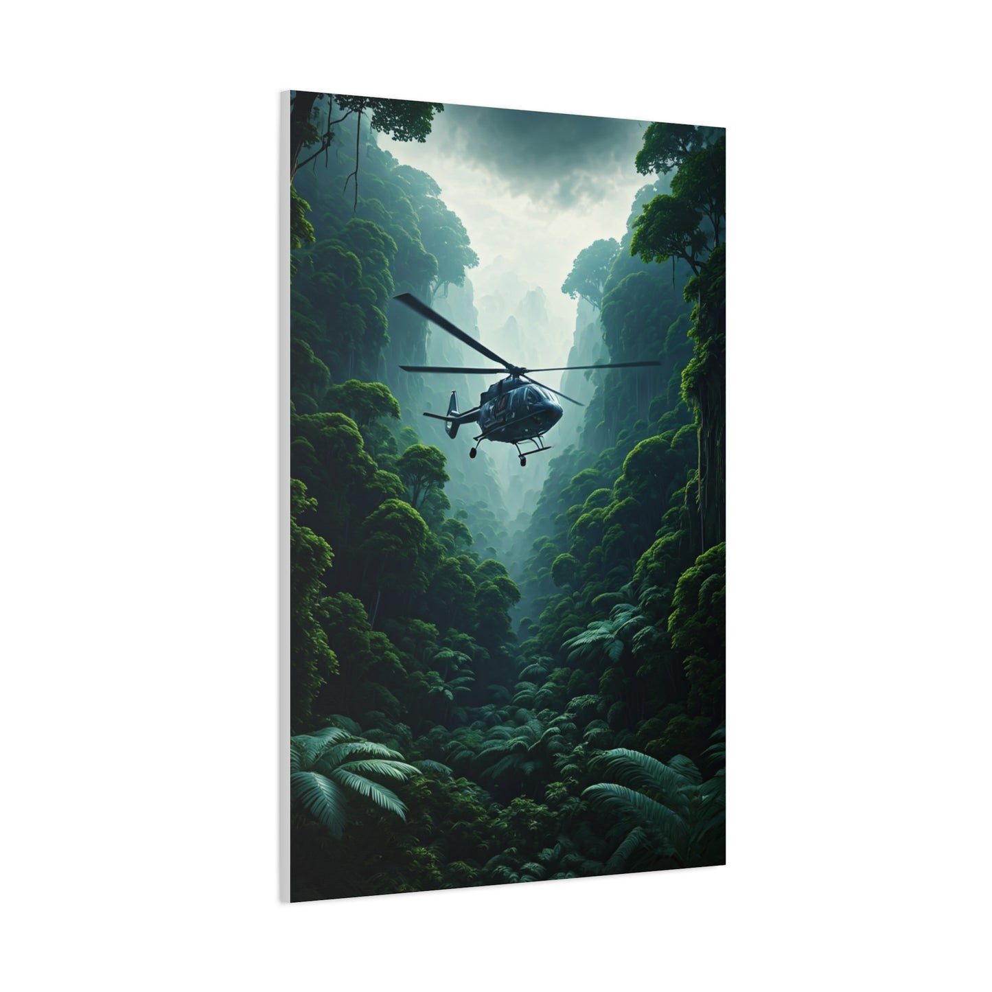 Vintage Fighter Aerial Dive Over City Wall Art & Canvas Prints