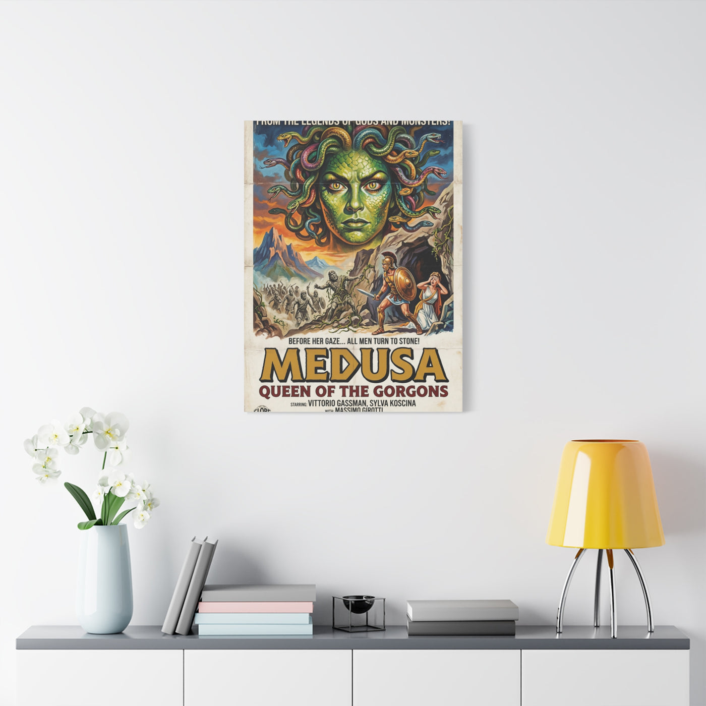 Greek Mythology Medusa Movie Poster Wall Art & Canvas Print