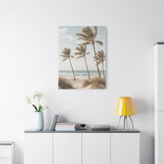 Coastal Palm Breeze Minimal Trees Wall Art & Canvas Print