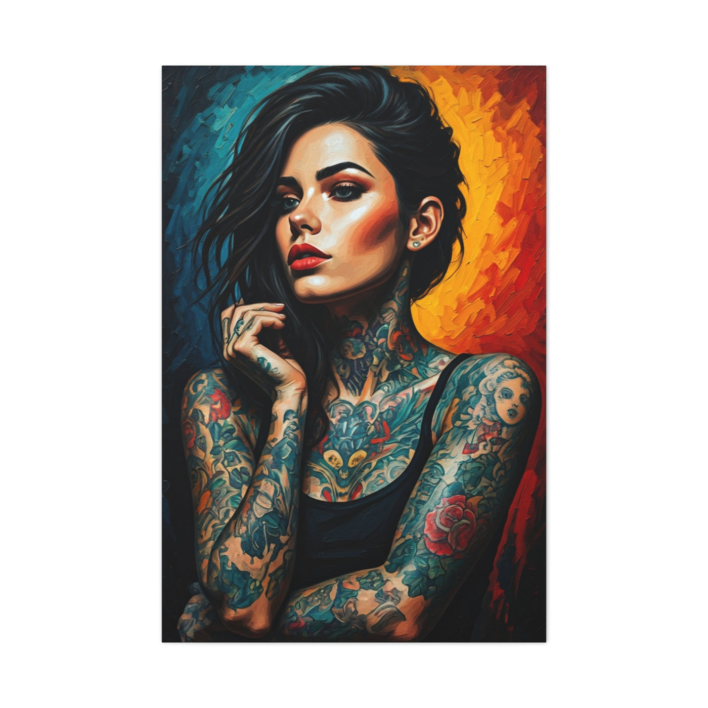 Ember Ink Muse Portrait Wall Art & Canvas Print