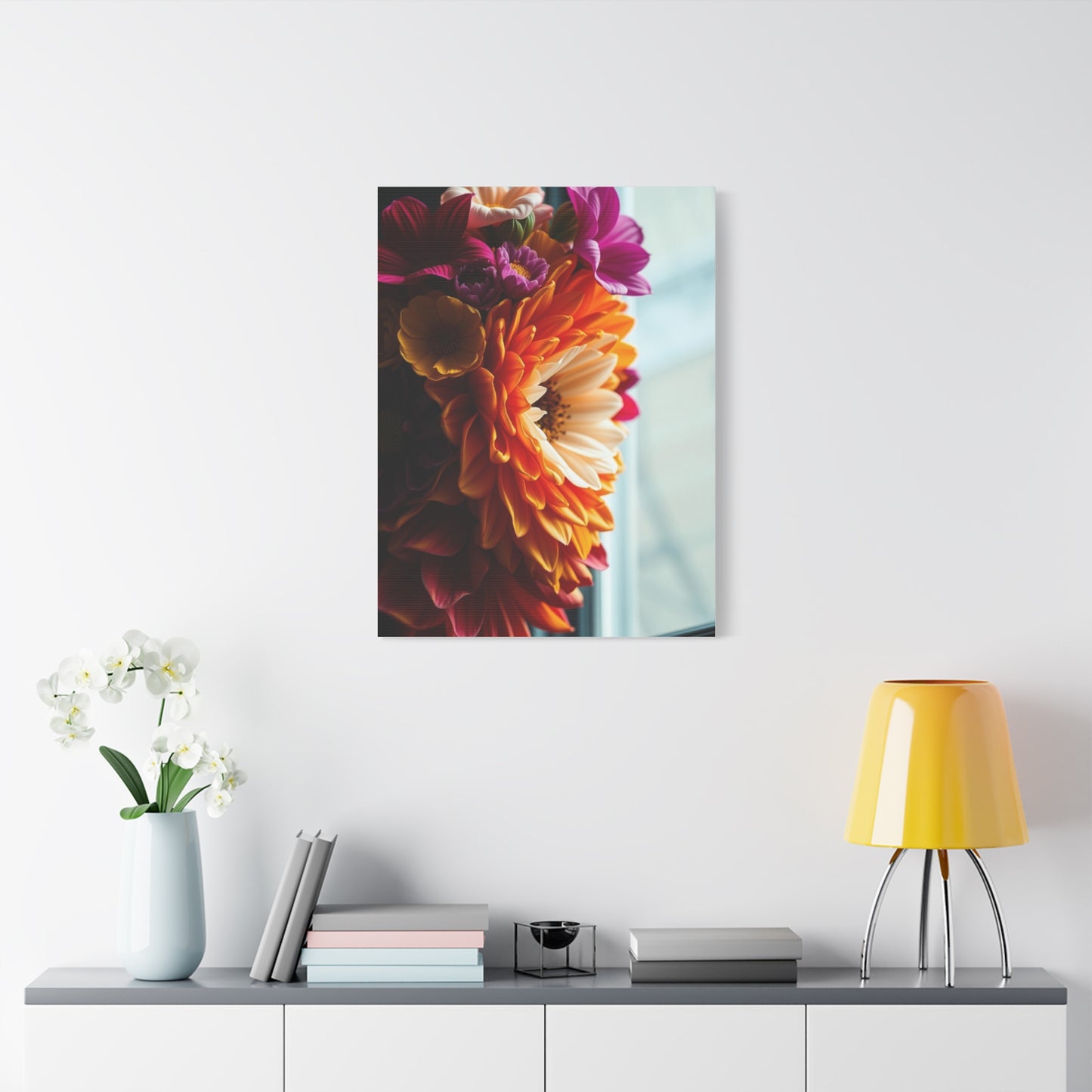 Petal Symphony Portrait Wall Art & Canvas Print