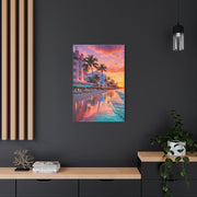 Miami Beach Art Deco Sunset Wall Art & Canvas Print