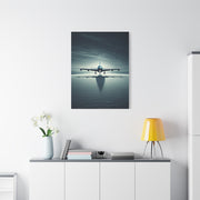 Stormy Runway Jet Arrival Wall Art & Canvas Prints