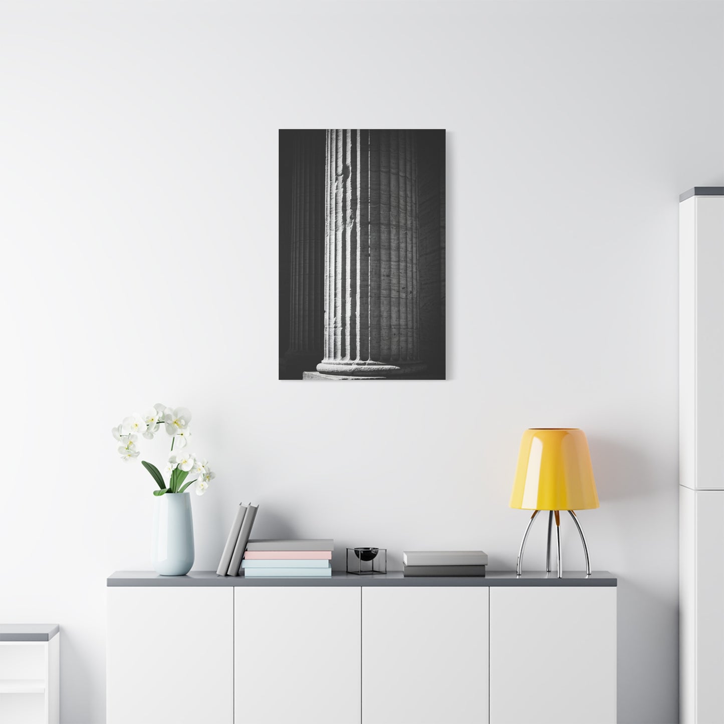 Classical Column Light and Shadow Wall Art & Canvas Prints