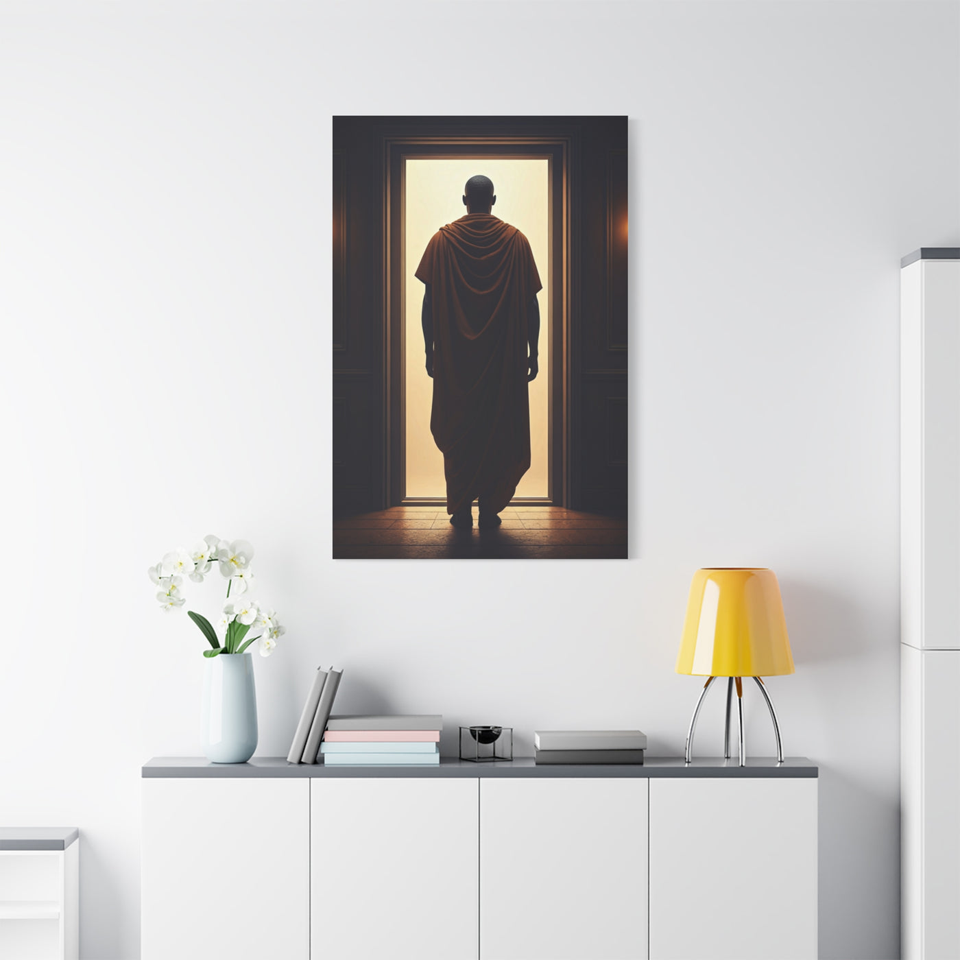 Threshold of Light Minimalist Figure Wall Art & Canvas Prints