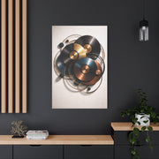 Abstract Vinyl Orbit Sculpture Wall Art & Canvas Print
