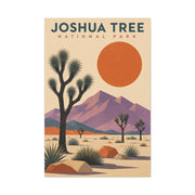 Joshua Tree National Park Retro Poster Southwest Wall Art & Canvas Print