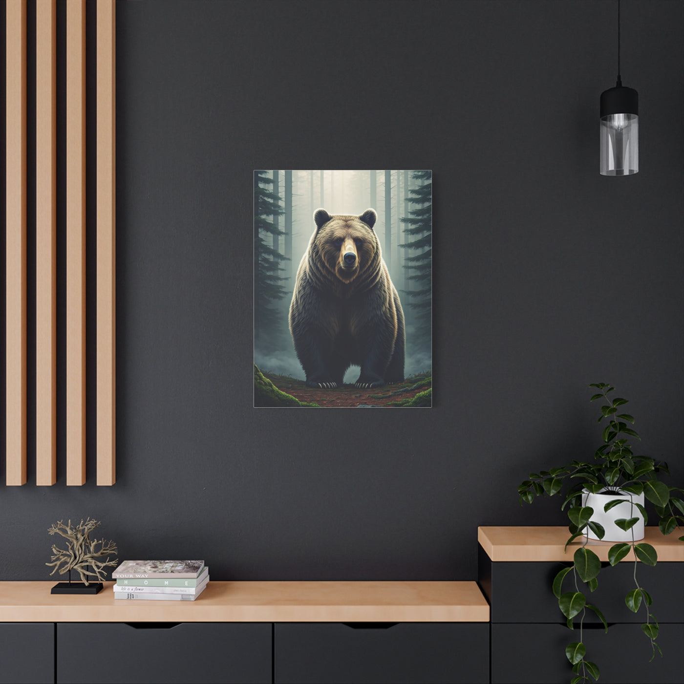 Majestic Forest Grizzly Bear Wall Art & Canvas Prints