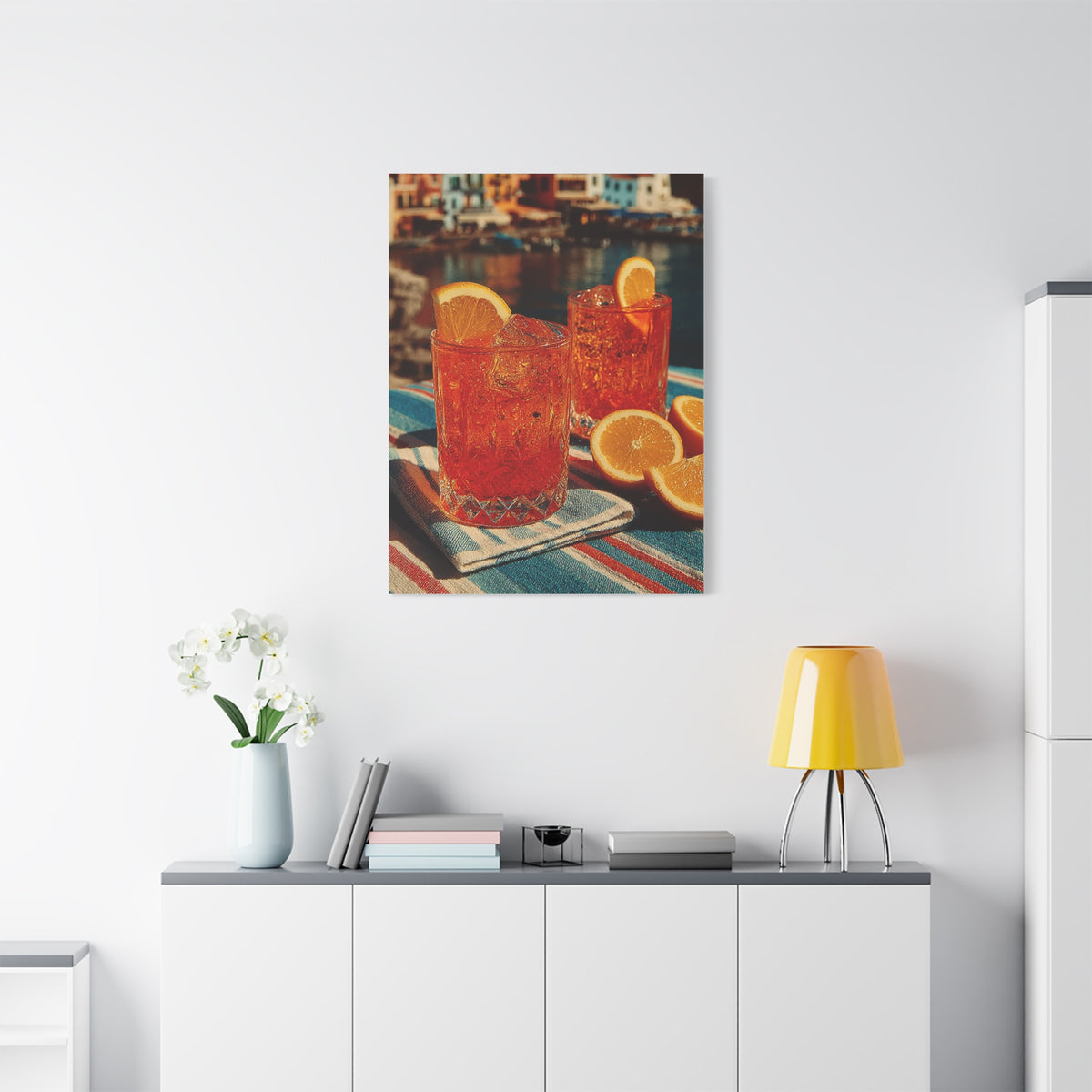 Aperol Spritz Terrace Drinks Wall Art & Canvas Print
