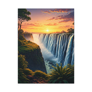 Waterfall at Golden Horizon Wall Art & Canvas Prints