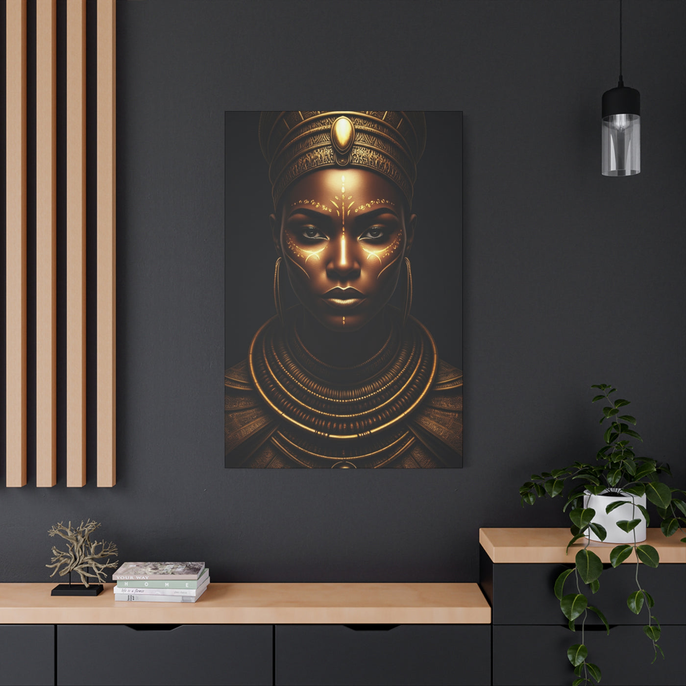 Sacred Queen of Gold Wall Art & Canvas Prints