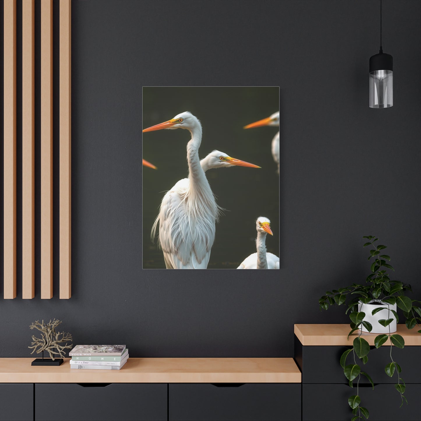 Masterpiece Herons and Egrets Art Vision Wall Art & Canvas Print
