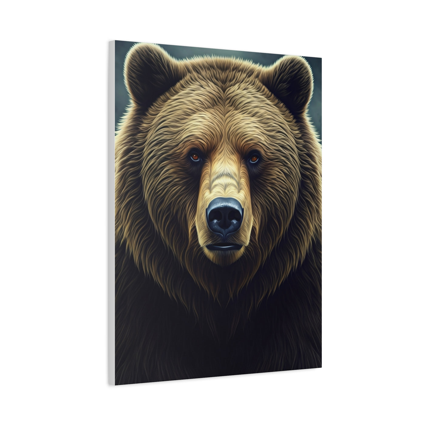 Vibrant Artistic Grizzly Portrait Wall Art & Canvas Prints