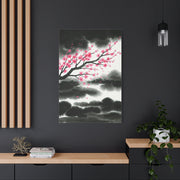 Japanese Ink Brush Sakura Landscape Wall Art & Canvas Prints