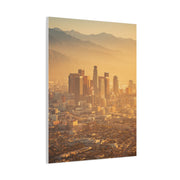 Los Angeles Golden Sunrise Skyline Wall Art & Canvas Print