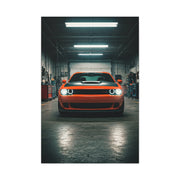 Dodge Challenger Demon Industrial Garage Presence Wall Art & Canvas Prints