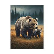 Mother and Cub Golden Meadow Wall Art & Canvas Prints