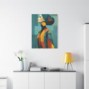 Geometric Fashion Portrait Elegance Wall Art & Canvas Print