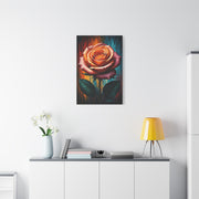 Golden Ember Rose Wall Art & Canvas Print