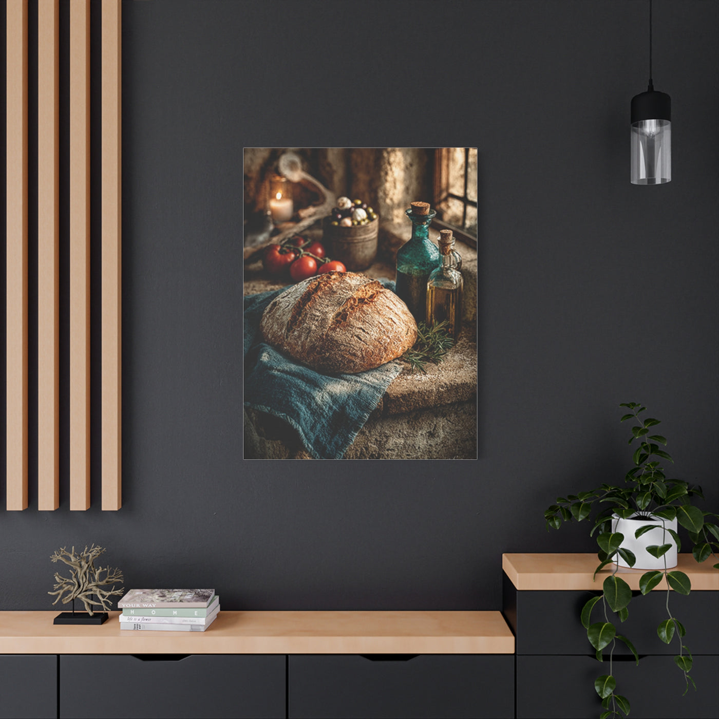 Rustic Italian Kitchen Still Life Wall Art & Canvas Print