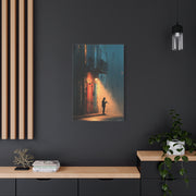 French Quarter Trumpet Silhouette Wall Art & Canvas Print