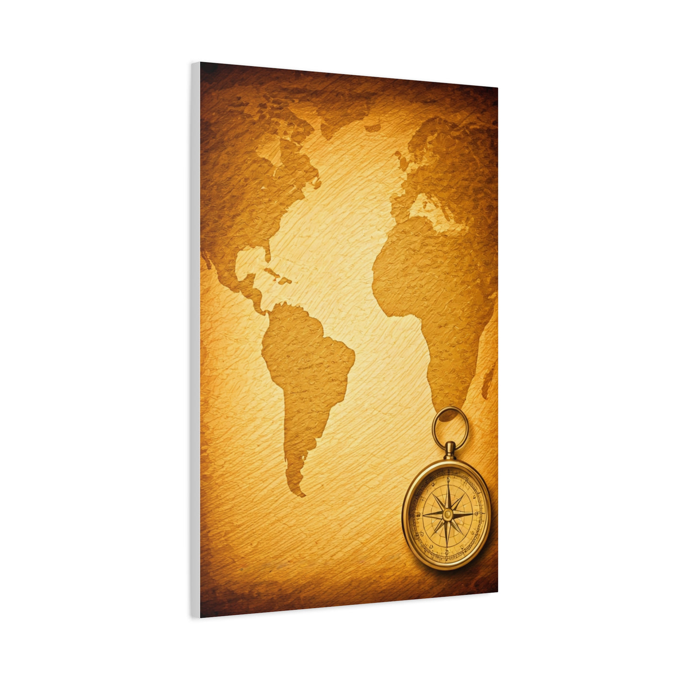 Compass Adventure World Map Wall Art & Canvas Prints