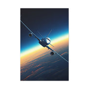 Sunset Jet Flight Path Wall Art & Canvas Prints