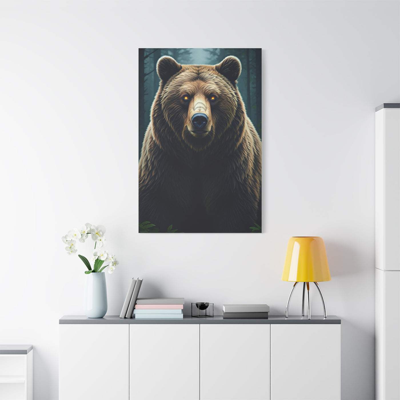 Mystic Ember-Eyed Grizzly Bear Wall Art & Canvas Prints