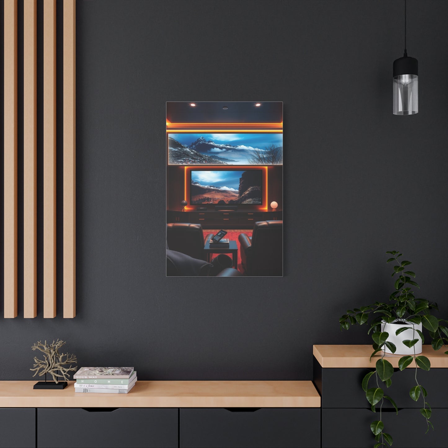 Home Theatre Decor Art Refined Canvas Wall Art & Canvas Print