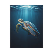 Sea Turtle Beneath Ocean Light Wall Art & Canvas Prints
